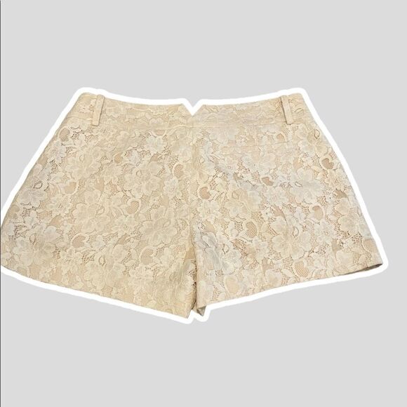 Beautiful bcbgmaxazria Pia Shorts Lace Off-White/Cream EUC size small - Picture 2 of 7
